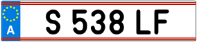 Trailer License Plate